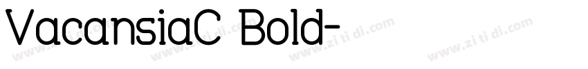 VacansiaC Bold字体转换
